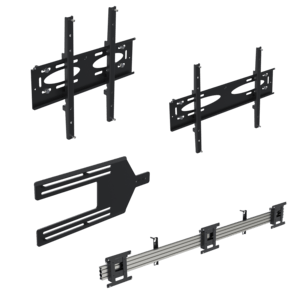 Ergonomic Solutions Menü-Board-Halterung mit Neigung für 3 Bildschirme (Querformat) bis 43 (VESA 100
