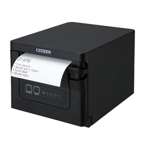 Citizen CT-S751, USB, BT (iOS), 8 Punkte/mm (203dpi), Cutter, weiß
