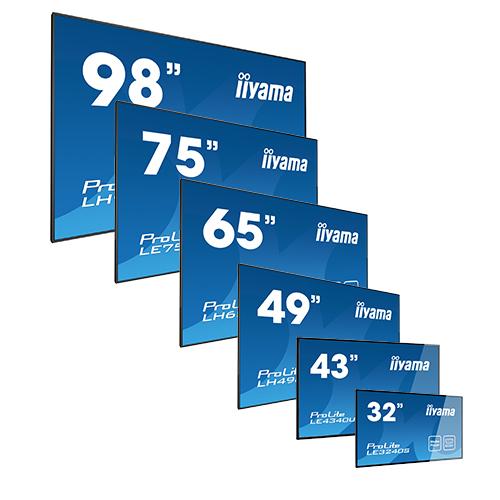 iiyama ProLite LFDs, 80cm (31,5), Full HD, USB, RS232, Ethernet, Kit (RS232), schwarz