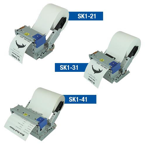 Star Sanei SK1-211SF2-Q-M-SP, USB, RS232, 8 Punkte/mm (203dpi), Cutter, Presenter