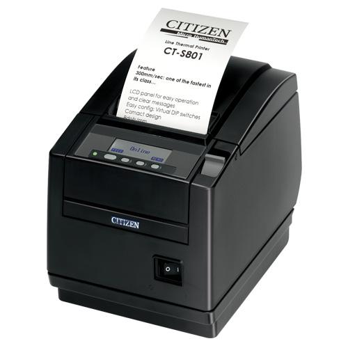 Citizen CT-S801II, 8 Punkte/mm (203dpi), Cutter, Display, schwarz