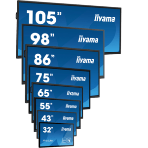 iiyama ProLite IDS, Projected Capacitive, 10 TP, Full HD, USB, USB-C, Ethernet, Android, weiß