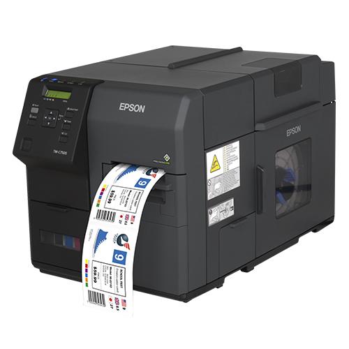 Epson ColorWorks C7500, Cutter, Disp., USB, Ethernet, schwarz