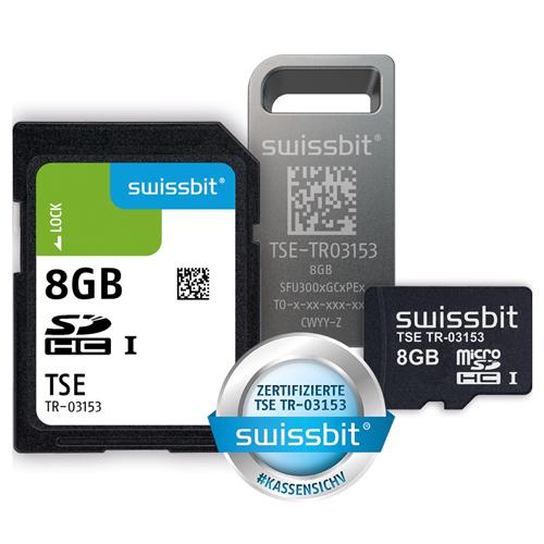 Swissbit TSE, USB-Stick, 8 GB, vereinzelt