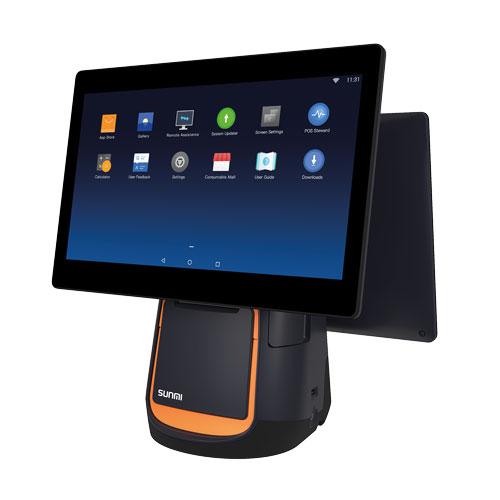 Sunmi T2s, 39,6cm (15,6), KD, Android, schwarz, orange