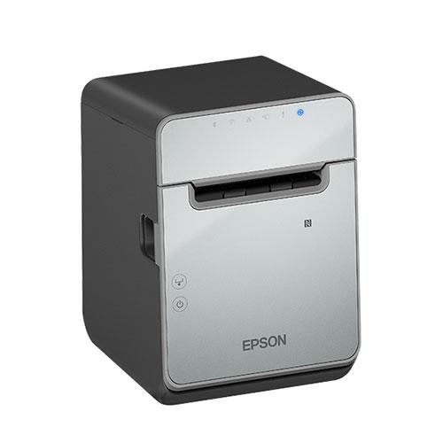 Epson TM-L100, 8 Punkte/mm (203dpi), Cutter, linerless, USB, Lightning, BT, Ethernet, schwarz